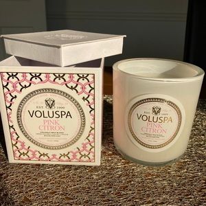 COPY - VOLUSPA large candle glass 12 oz new with box luxury candle